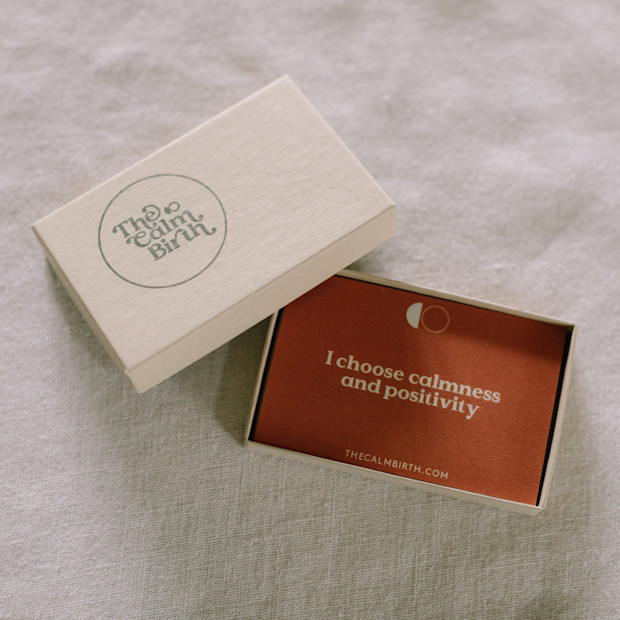 TheCalmBirth Birth Affirmation Cards.