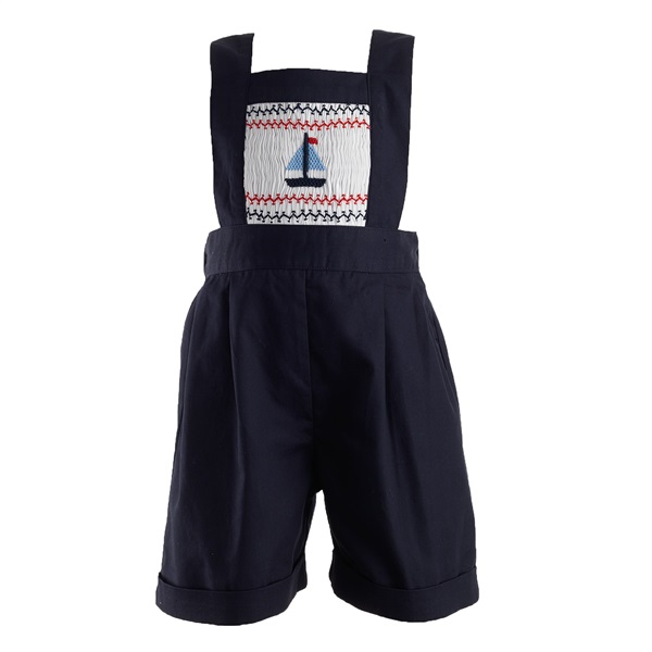 Sailboat Smocked Dungarees  - $105.21.