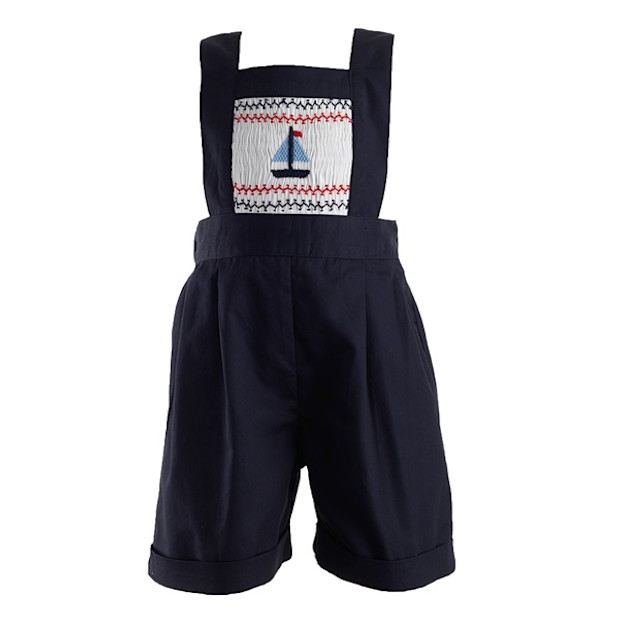 Sailboat Smocked Dungarees - $105.21.