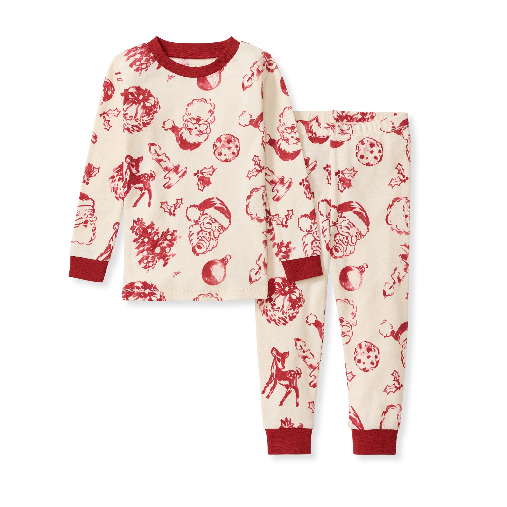 Burt's Bees Baby Nostalgic Christmas Two-Piece Pajamas.