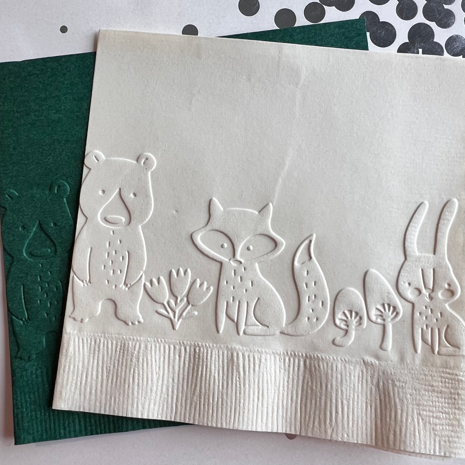 Woodland Creatures Napkin.