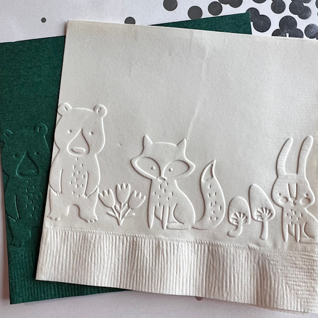 Woodland Creatures Napkin.