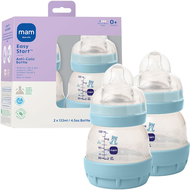 MAM Easy Start Anti-Colic Baby Bottle (4 Pack).