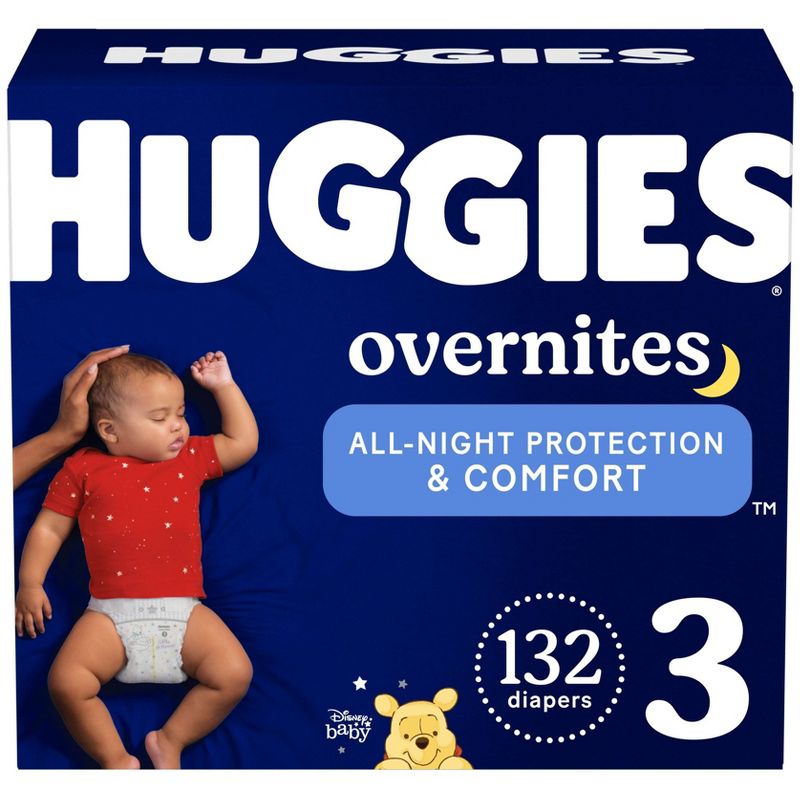 Huggies Overnites Disposable Diapers.