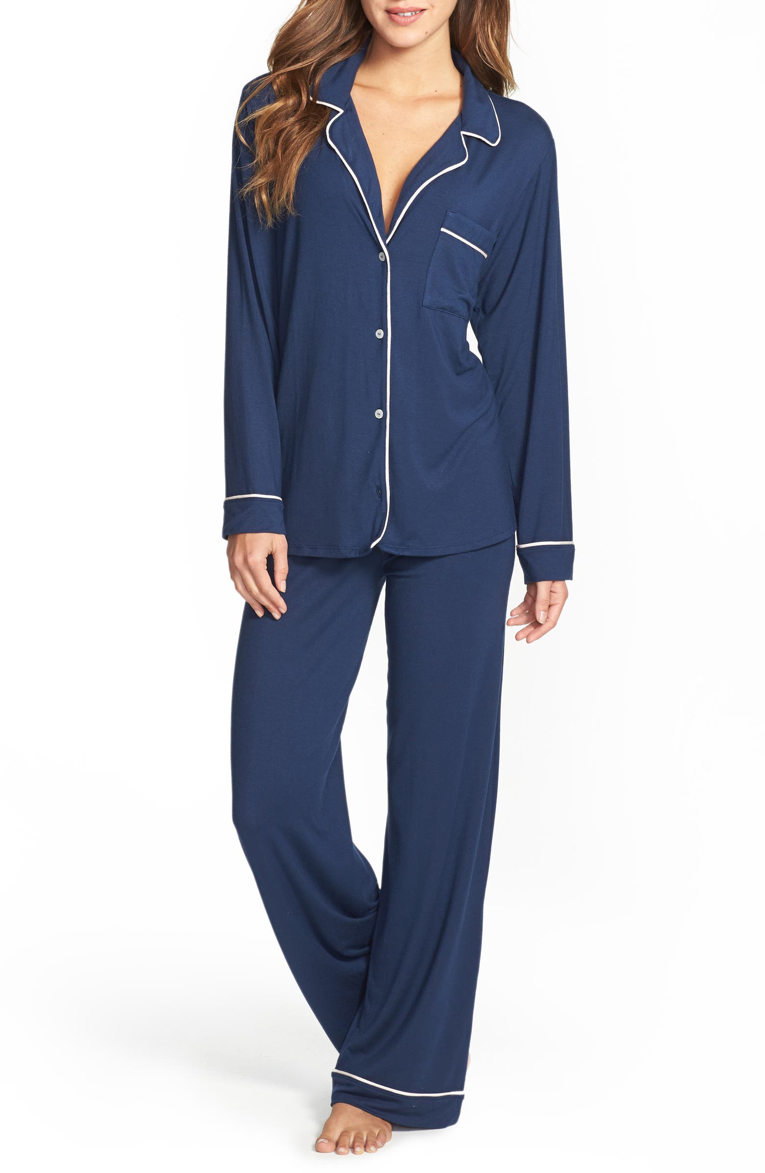 EBERJEY Gisele Jersey Knit Pajamas.