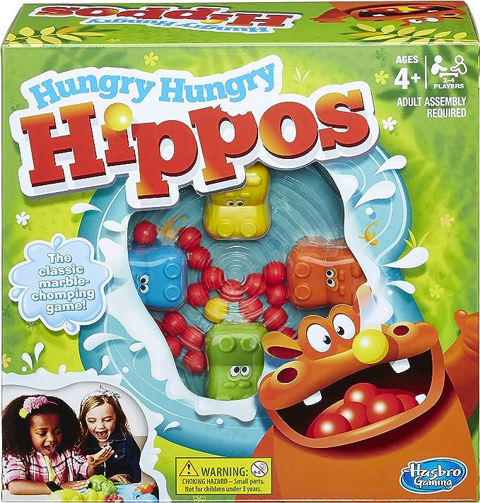 Hasbro Gaming Hungry Hungry Hippos Game.