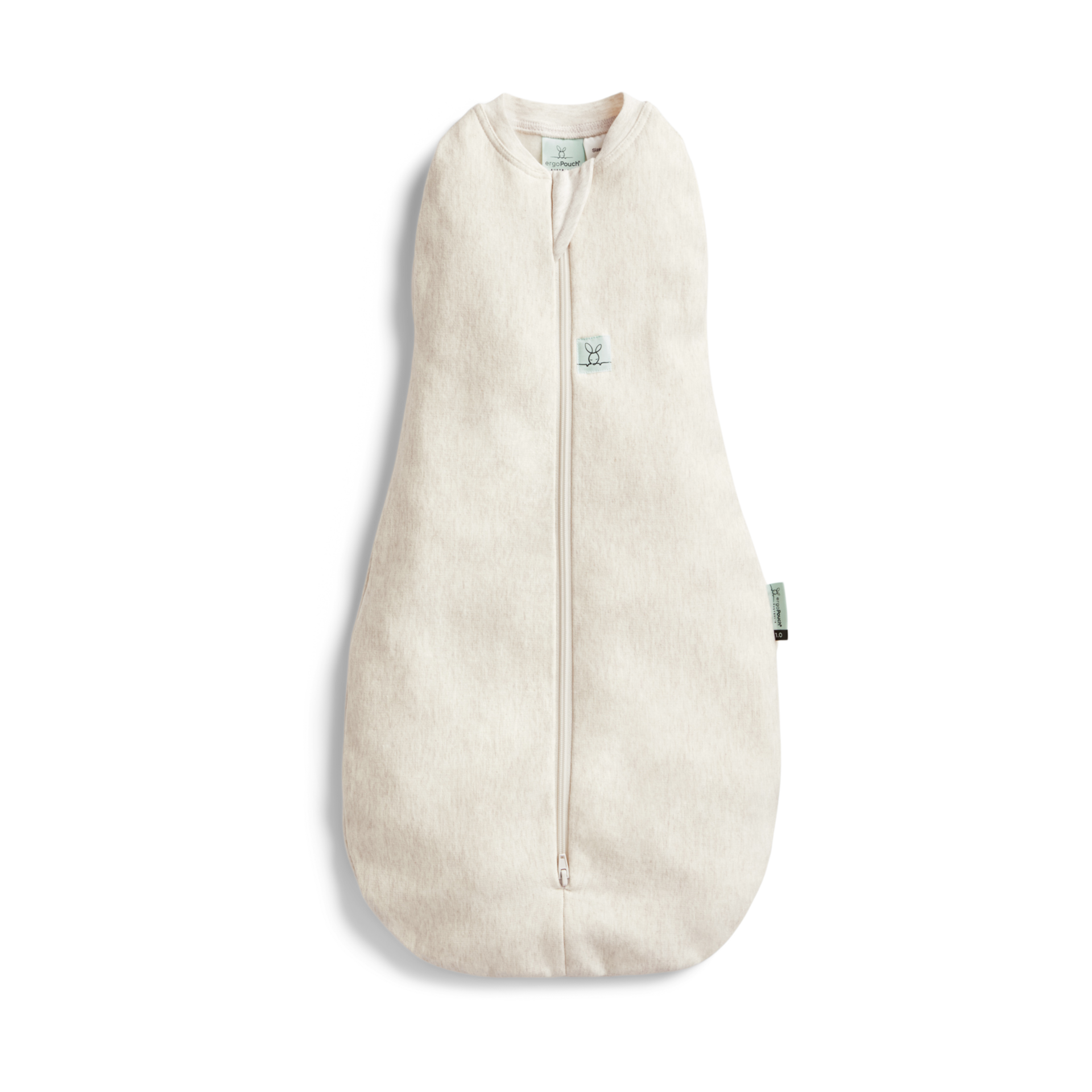 ergoPouch Cocoon Swaddle Sack 1.0 Tog - Oatmeal Marle, 3-6 Months.