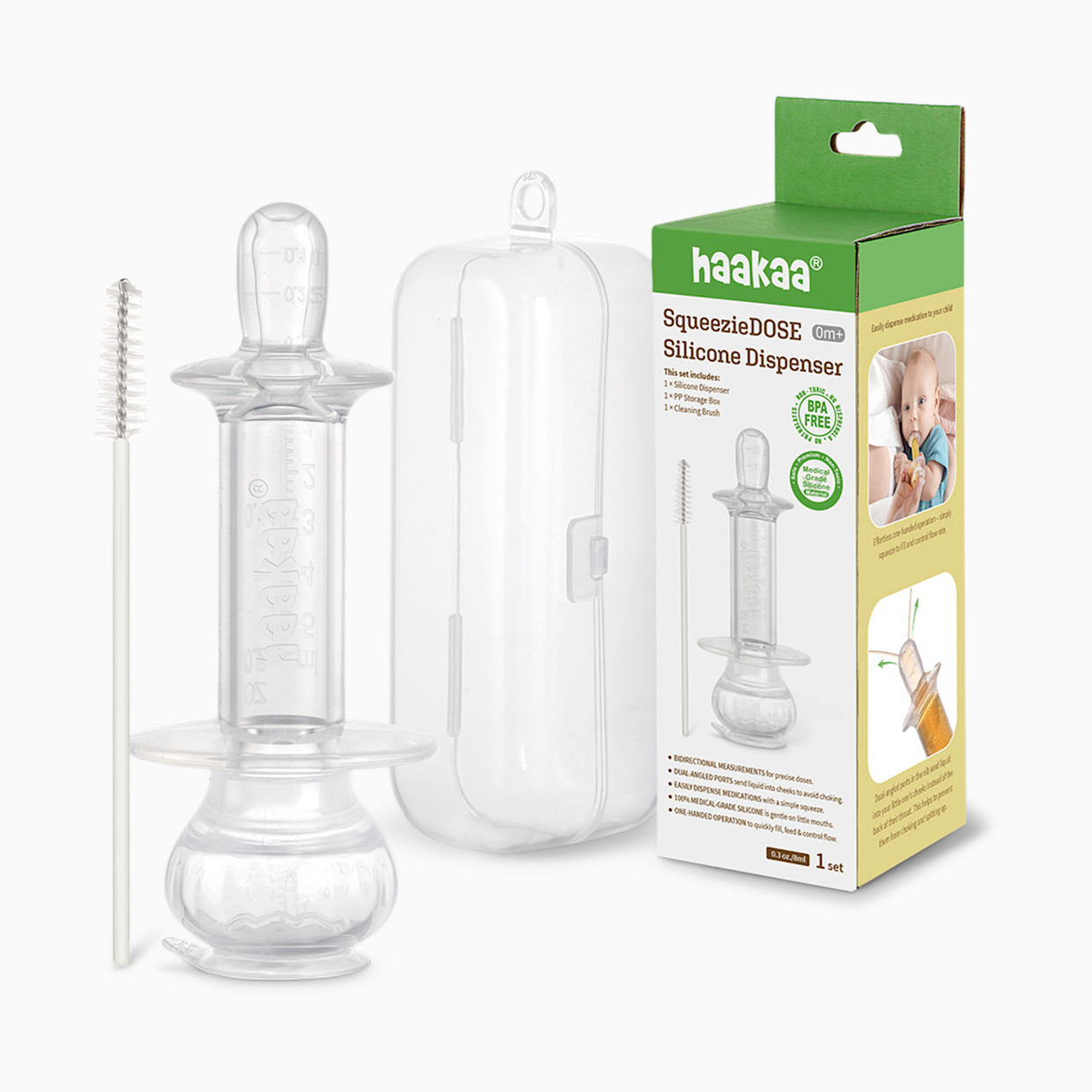 Haakaa SqueezieDOSE Silicone Dispenser.