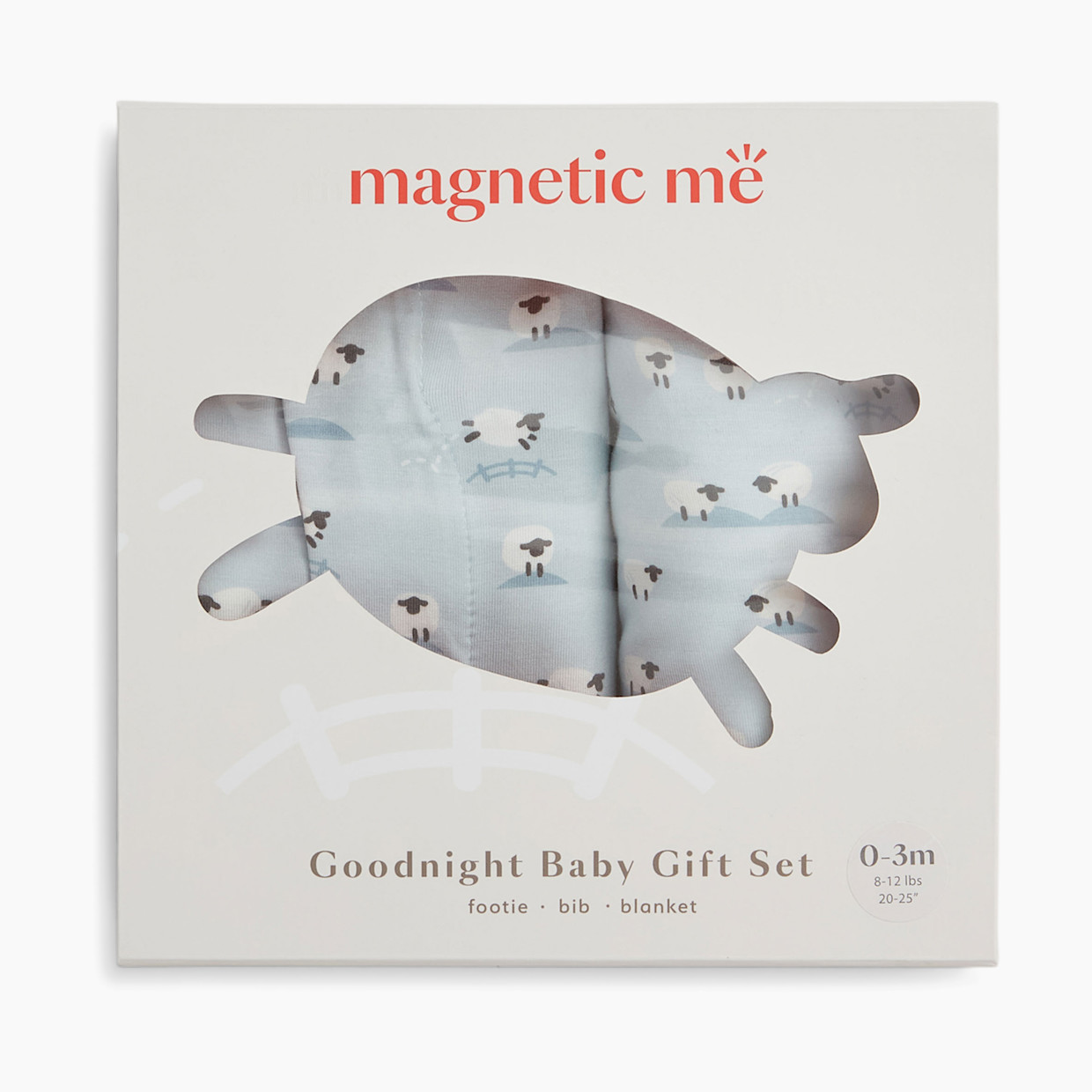Magnetic Me Modal Magnetic 3 Piece Gift Set - Ba Ba Baby Blue, Newborn.