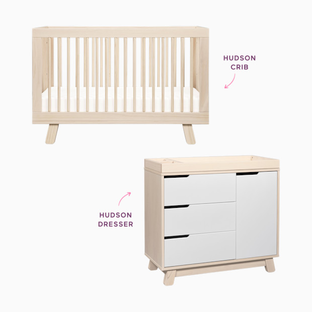 babyletto Hudson Crib & Hudson Dresser Bundle.