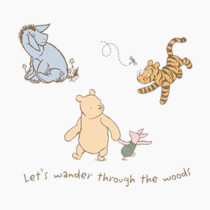 Lambs & Ivy Storytime Pooh Wall Decals - Beige, Animals, Disney, Bear