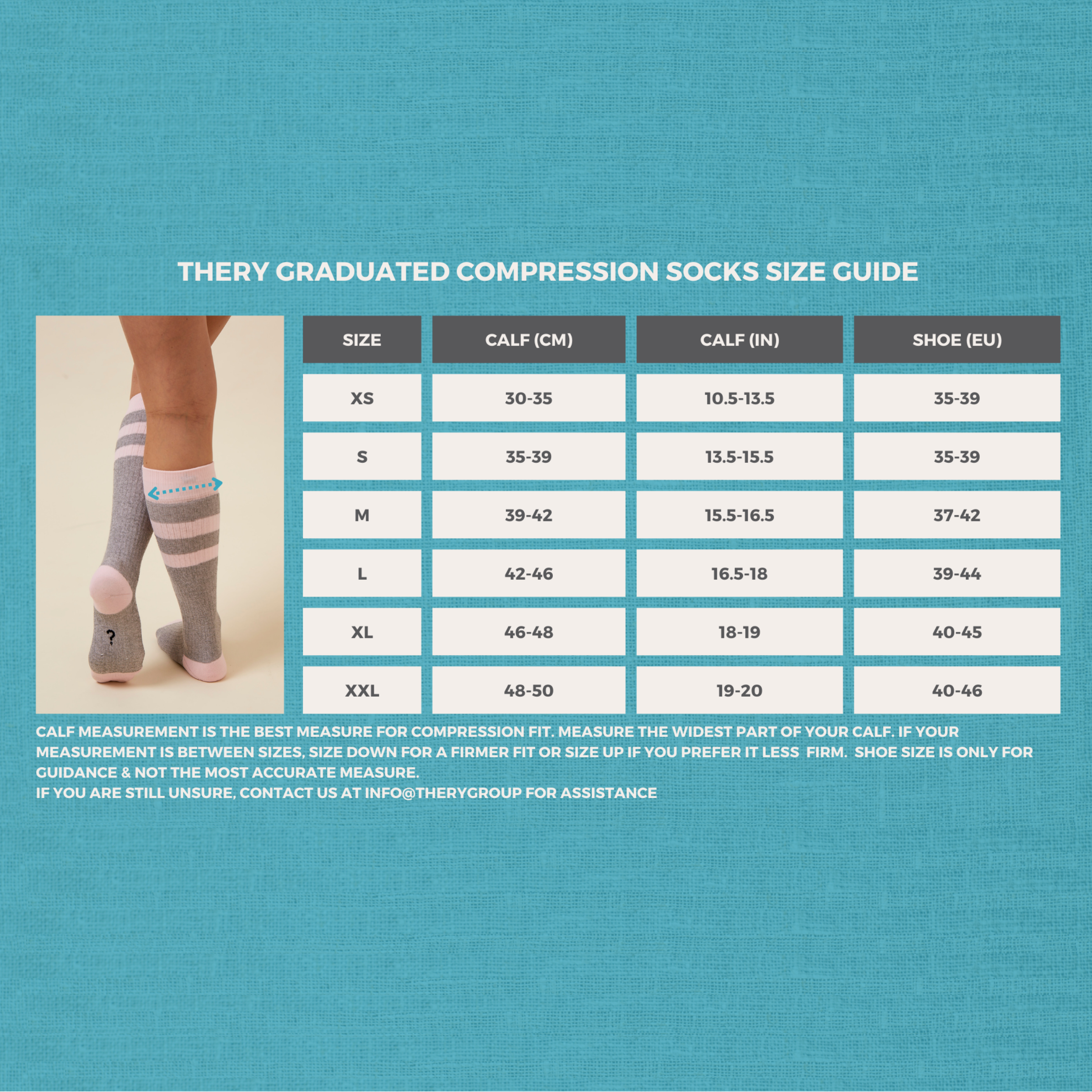 TheRY The Rescuer Maternity Compression Sock - Multi, Medium.