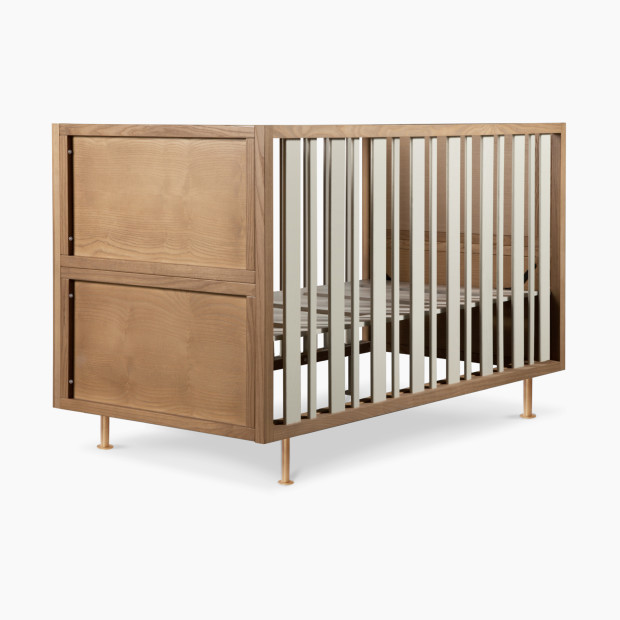 Nursery Works Novella 4-in-1 Convertible Crib - Stained Ash/Ivory.