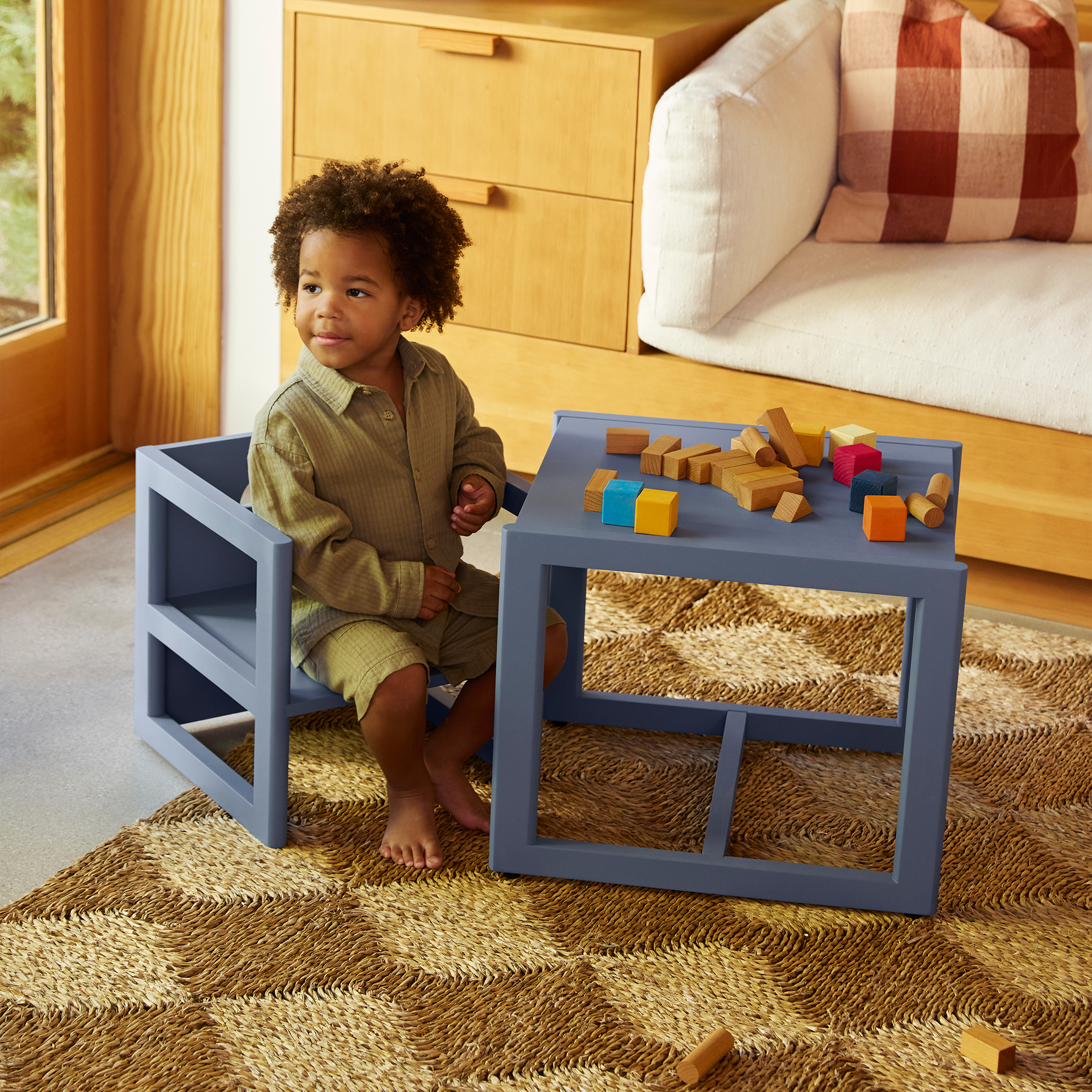 Piccalio Reversible Chair - Blue.