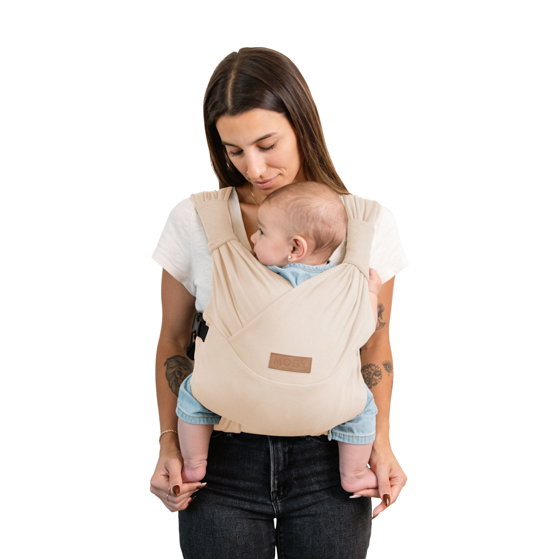 Moby Duet Hybrid Buckle Wrap Carrier.