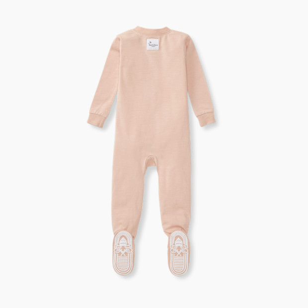 Burt's Bees Baby Honeysoft™ Buttery Soft Lyocell and Organic Cotton Blend Sleeper Footed Zip Up.