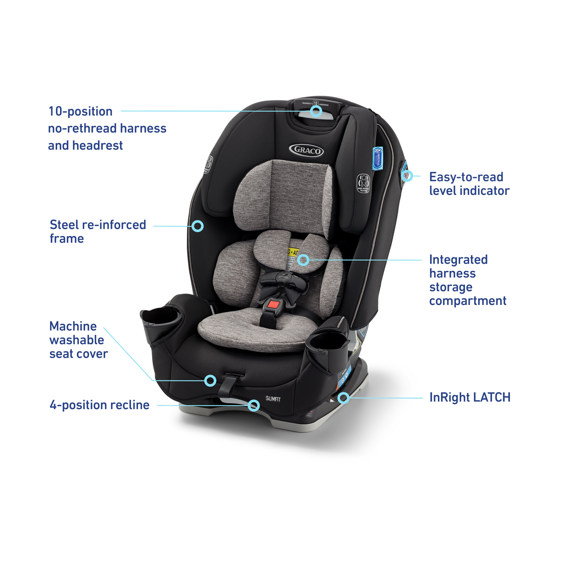 Graco SlimFit 3-in-1 Car Seat - Jarret.