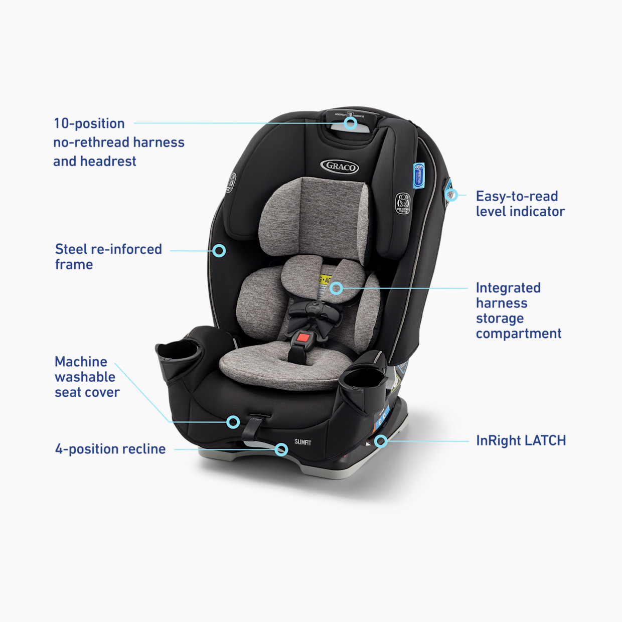 Graco SlimFit 3-in-1 Car Seat - Jarret.