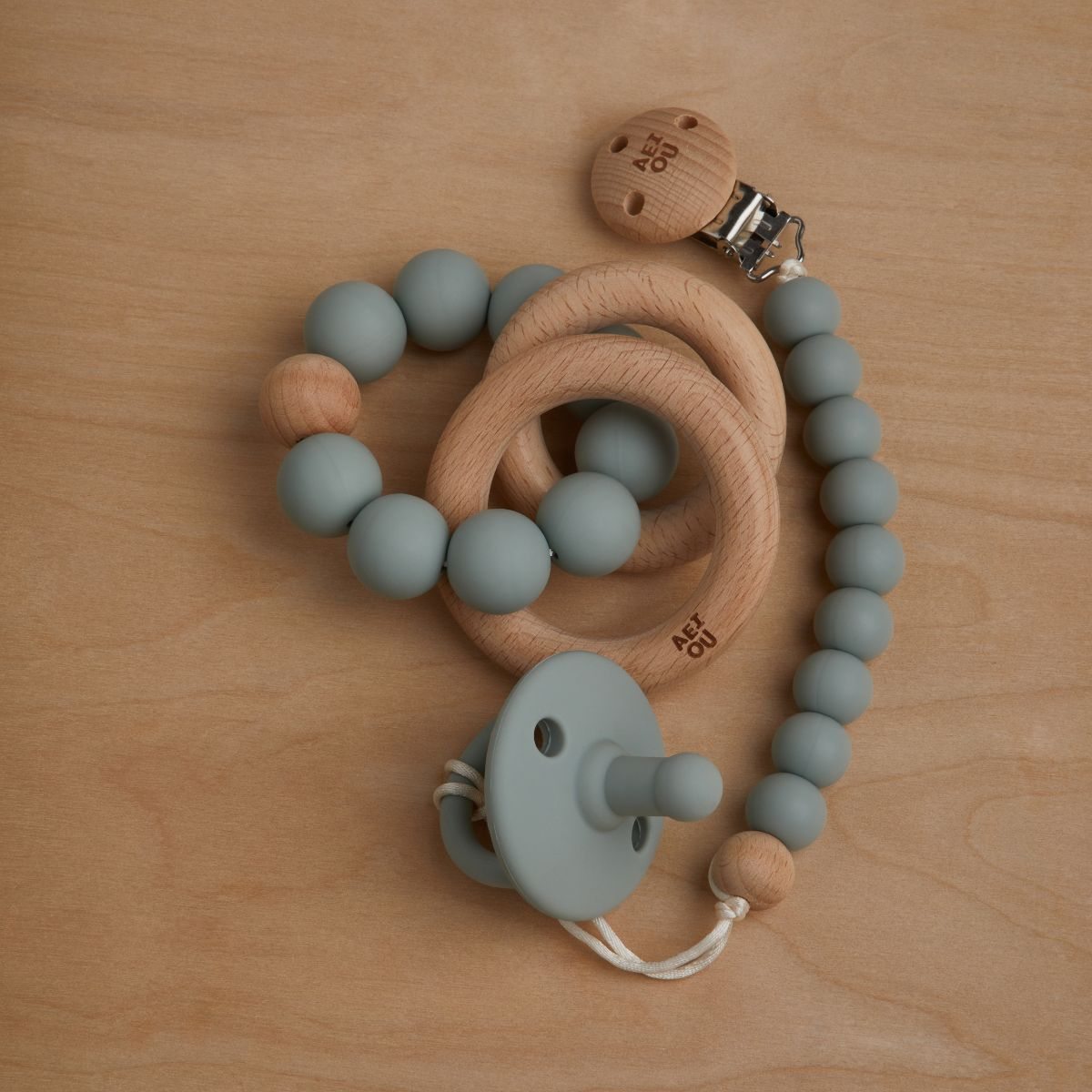 AEIOU Silicone Pacifier (2 Pack).