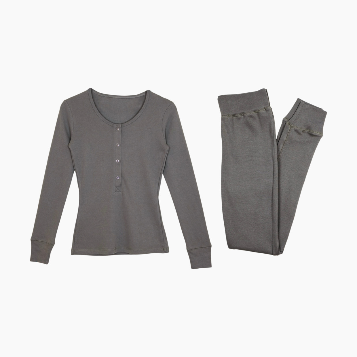 L'ovedbaby Women's Organic Lounge Set - Gray, Xs.