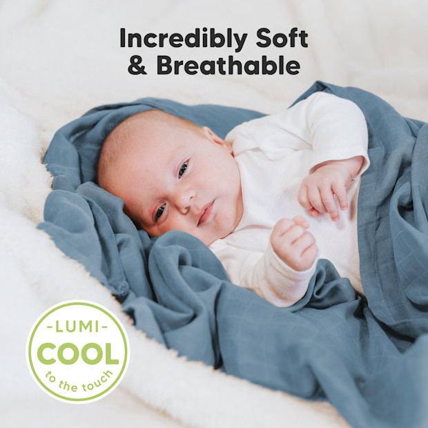 KeaBabies Lumi Muslin Swaddle Blankets.