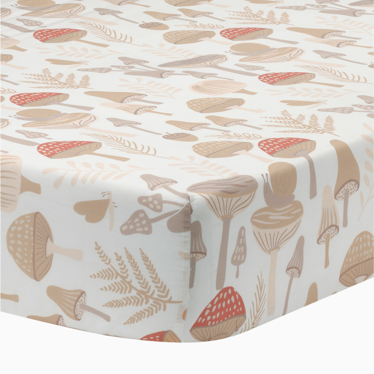 Lambs & Ivy 3-Piece Crib Bedding Set - Mushroom Meadow.