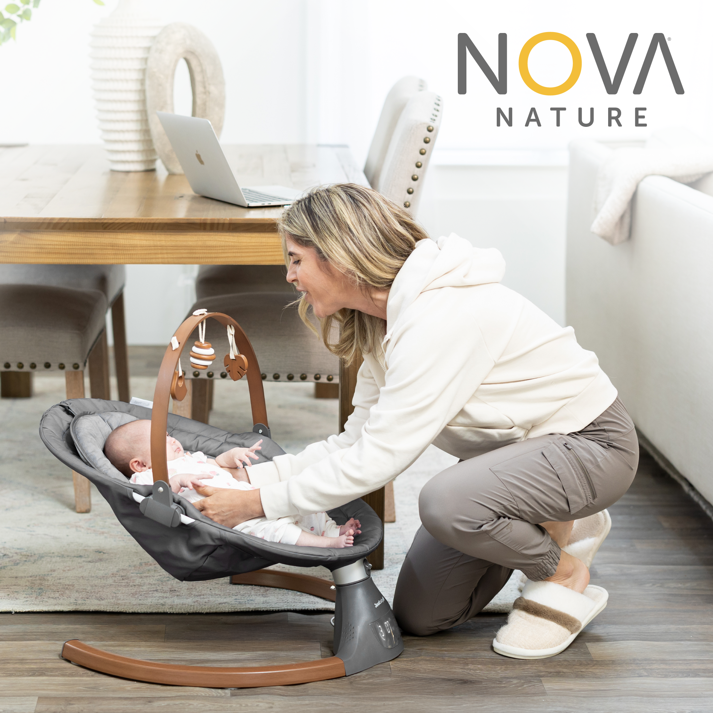 Jool Baby Nova Nature Baby Swing - Slate.