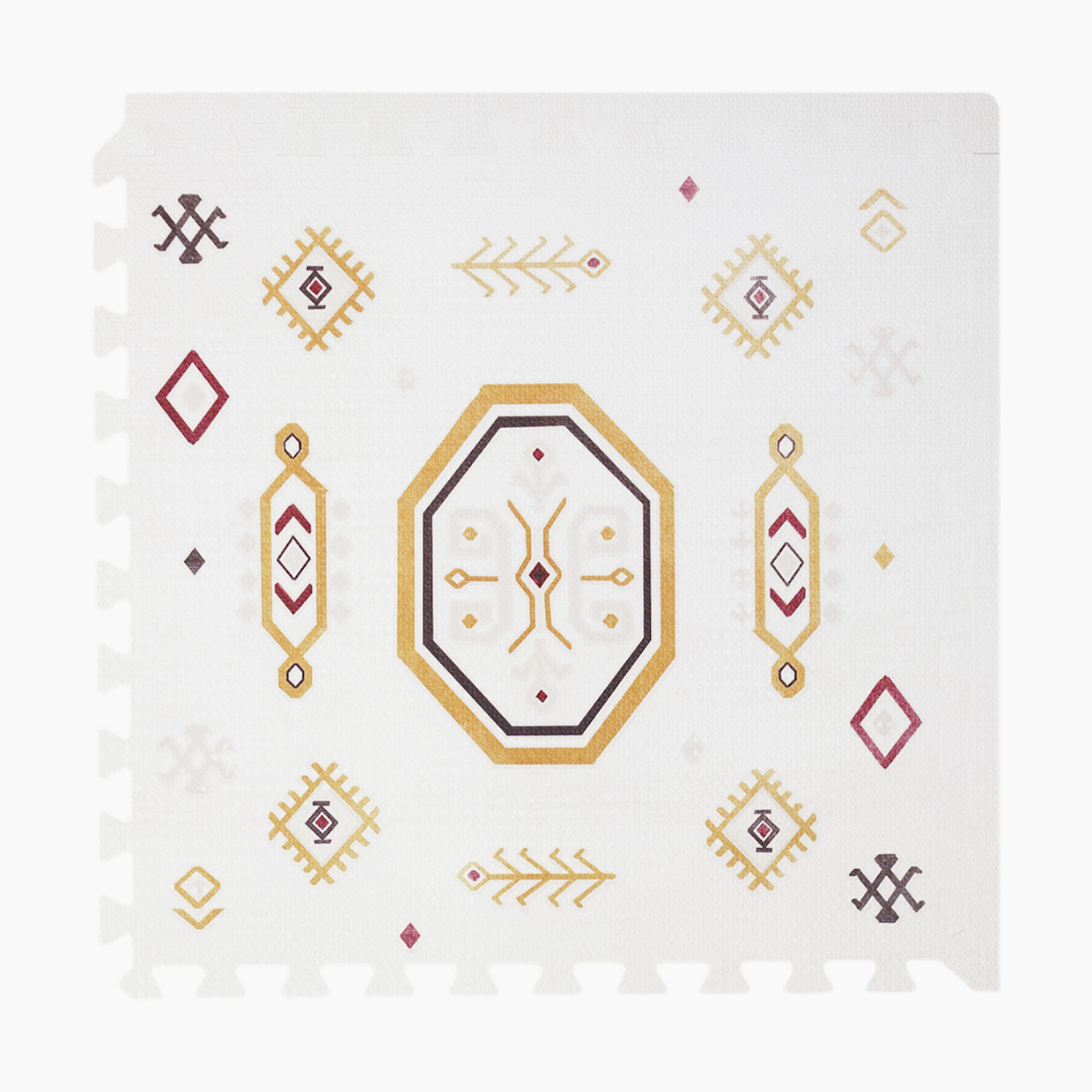 Toddlekind Haven Foam Play Mat | Amira Collection - Golden Clay, 8X12.
