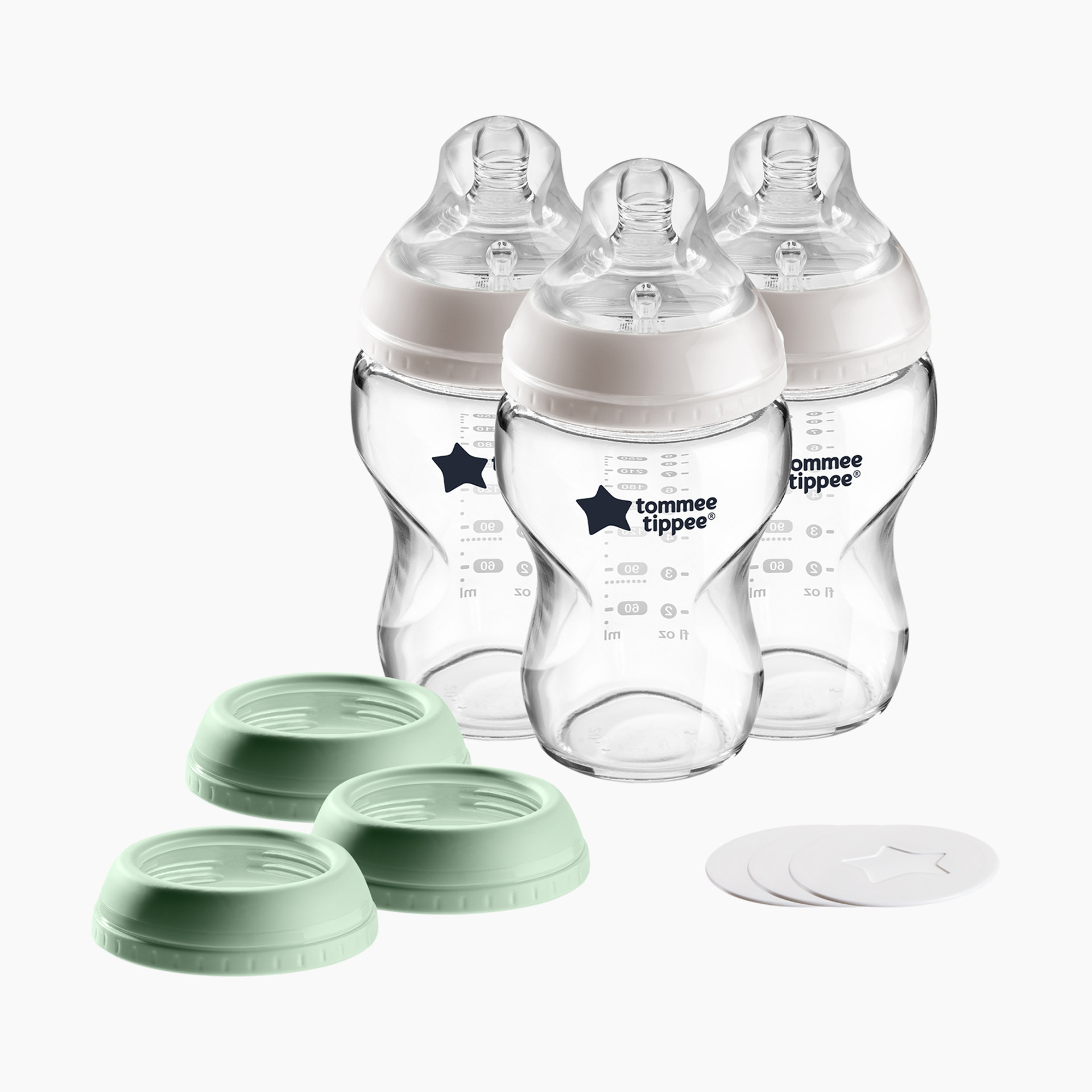 Tommee Tippee 1st Bottle Solution, Baby Bottle Gift Set, Anti-Colic,  Breast-like Nipples, Travel Lids