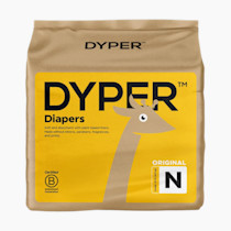 DYPER - Baby Diapers Hypoallergenic Cloth Alternative Day & Overnight Protection - Made with Plant-Based* & Honest Ingredients - Size 1 (36 Count)
