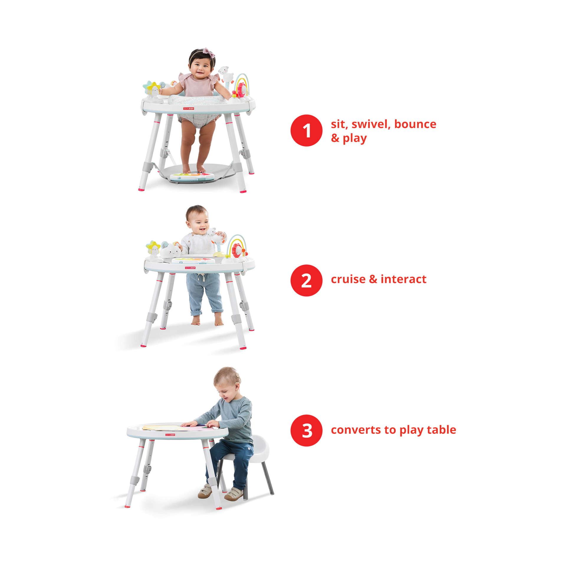Skip Hop Silver Lining Cloud 3-Stage Activity Center.