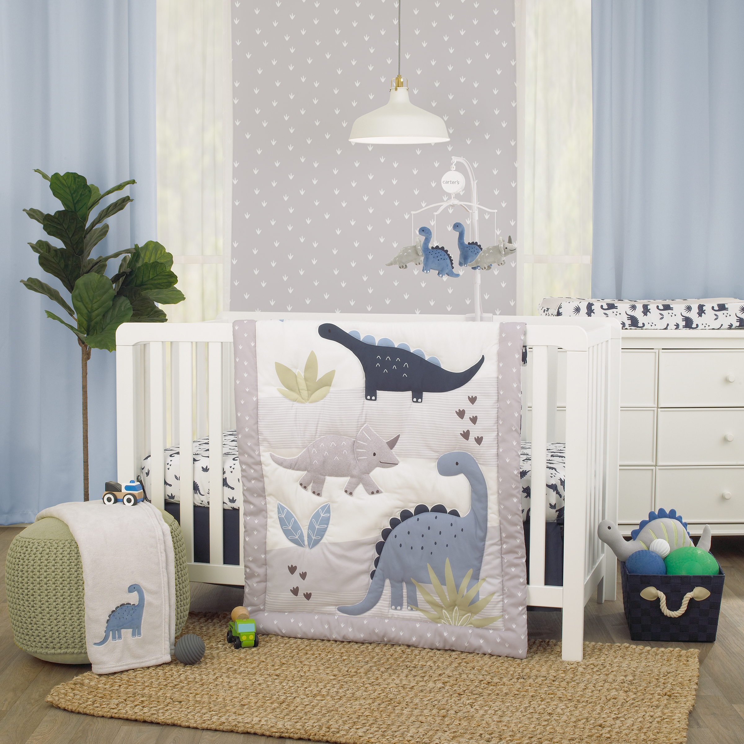 NoJo Baby 3 Piece Nursery Crib Bedding Set Dinosaurs Babylist Shop