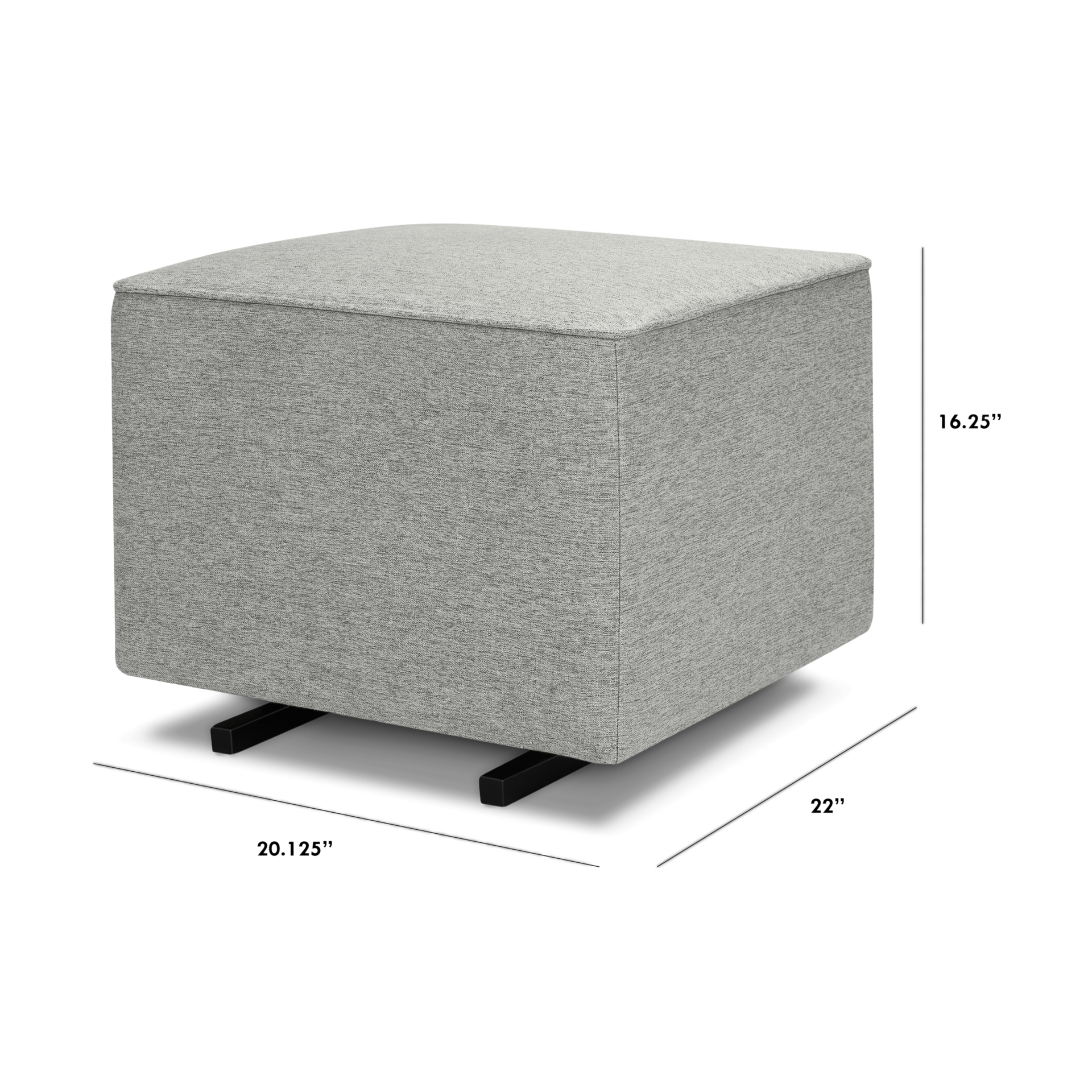 daVinci Universal Gliding Ottoman - Frost Grey.