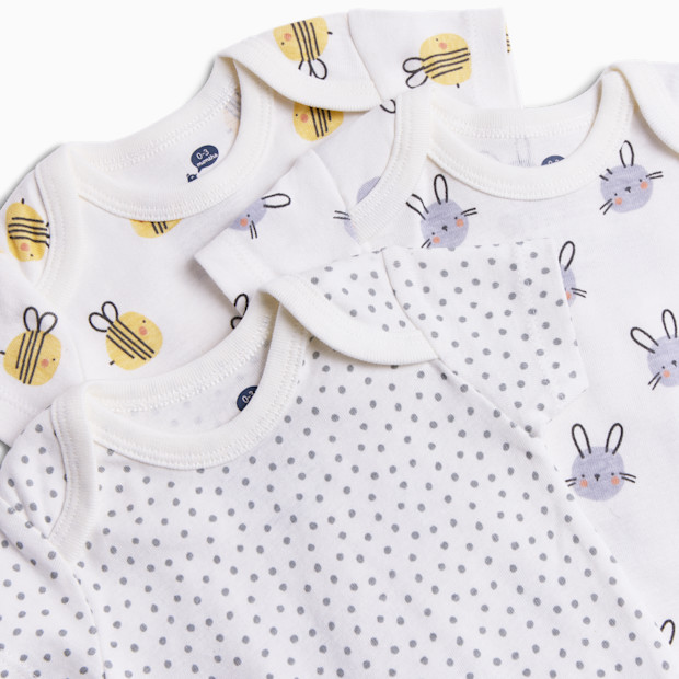 Small Story Organic Cotton Short-Sleeve Printed Bodysuit (5 Pack).