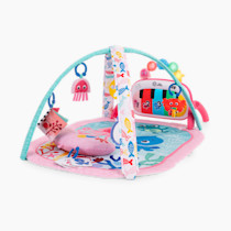 Baby Einstein Ocean Explorers 4-in-1 Kickin Tunes Jellyfish Jamboree Music & Language Discovery Gym, Pink, Ages 0 Months and Up