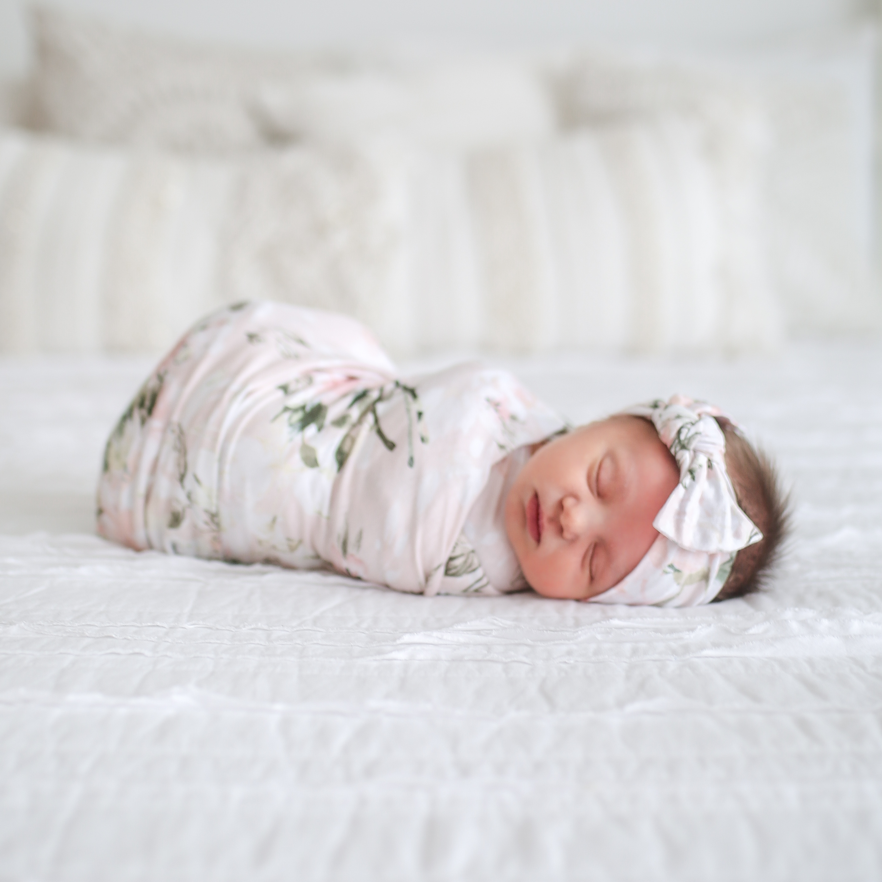 Posh Peanut Swaddle Headband Set Vintage Rose Pink Babylist Shop