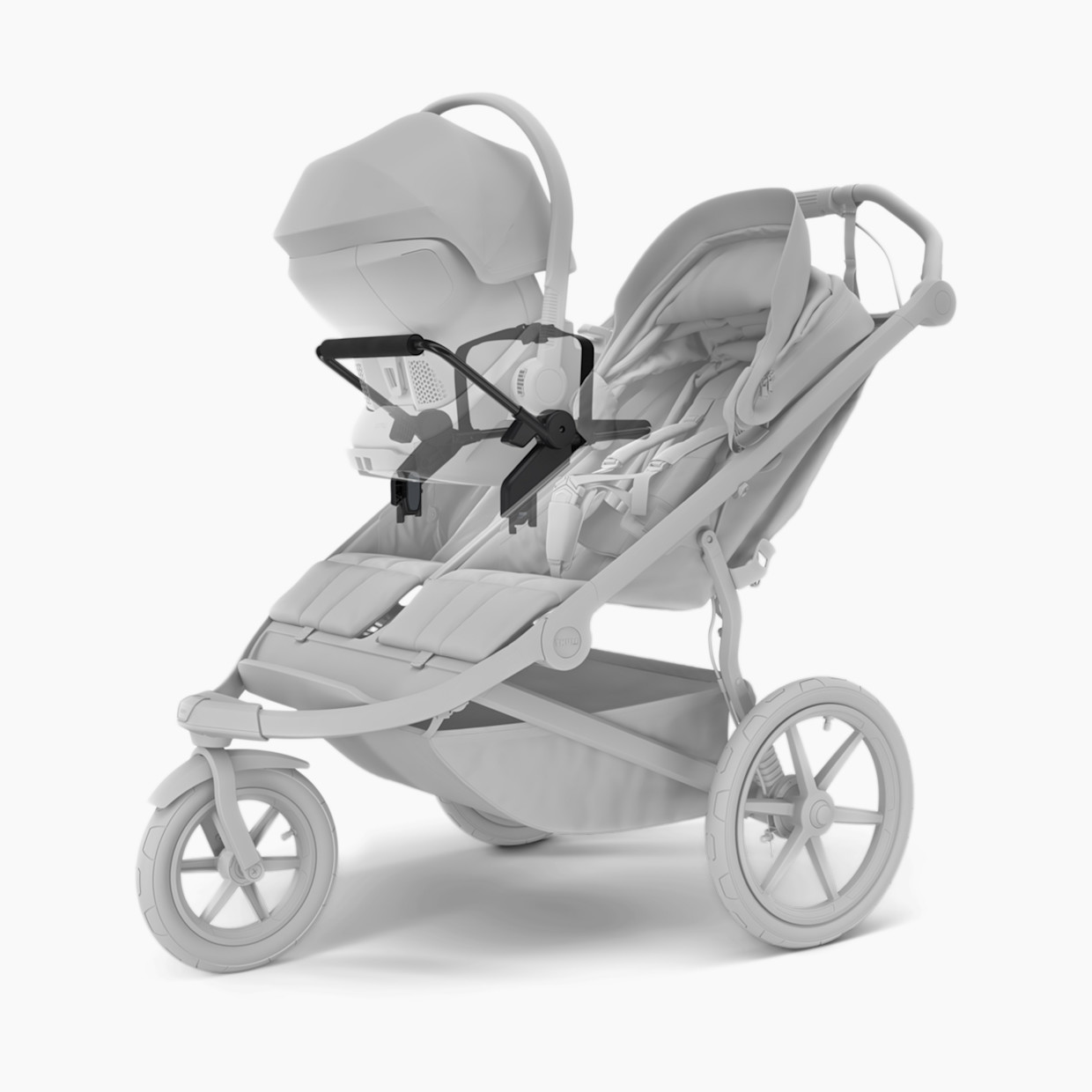 Thule Urban Glide 3 Double Car Seat Adapter - Black, Universal/Chicco.