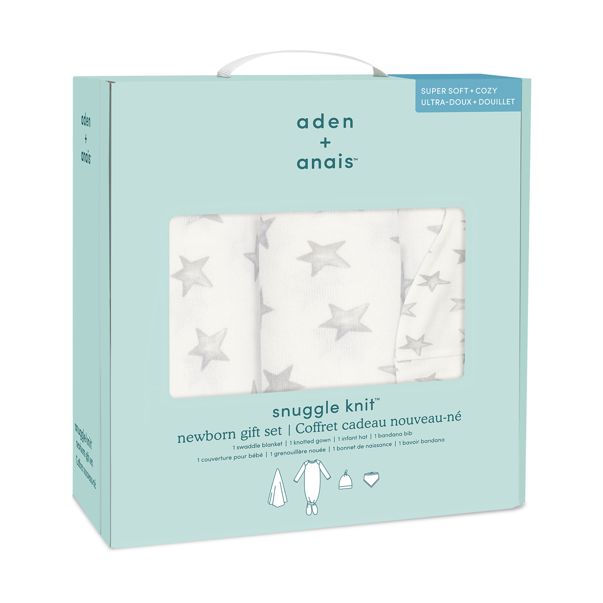 Aden + Anais Snuggle Knit Newborn Gift Set - Star.