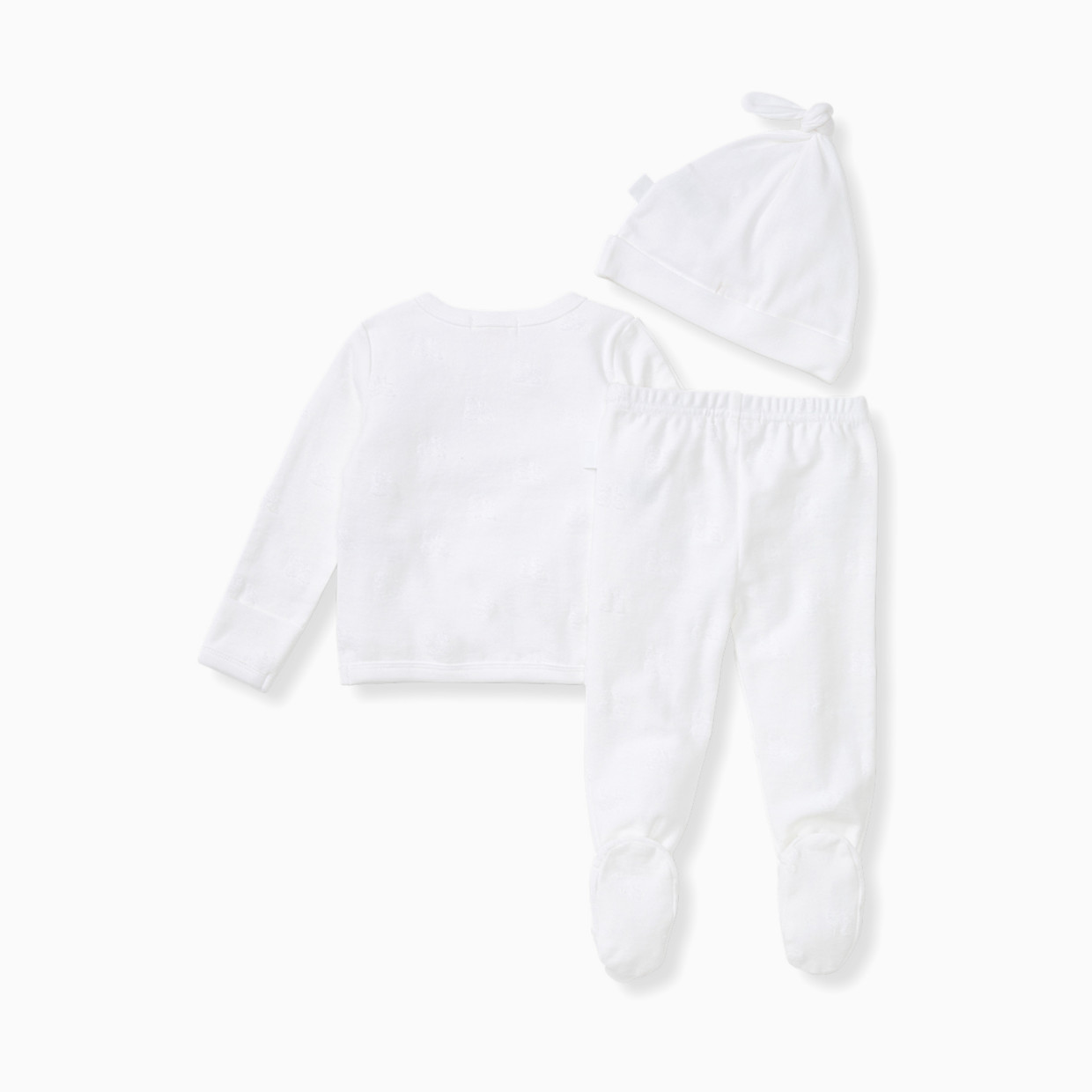 Burt's Bees Baby Organic Cotton Raised Terry Bee Take Me Home Set - Cloud Bee, Newborn.