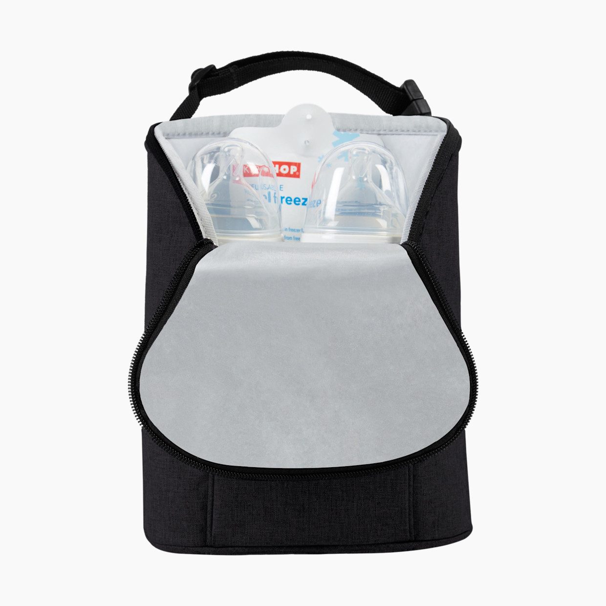 Skip Hop Grab & Go Double Bottle Bag - Black.