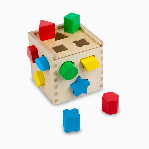 Melissa & Doug Shape Sorting Cube Classic Toy.