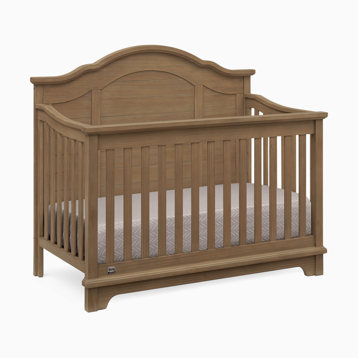 Simmons Kids Asher 6-in-1 Convertible Crib - Greenguard Gold Certified - Aged Oak.