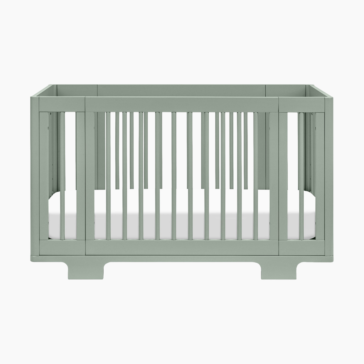 babyletto Yuzu 8-in-1 Convertible Crib with All-Stages Conversion Kits - Light Sage.