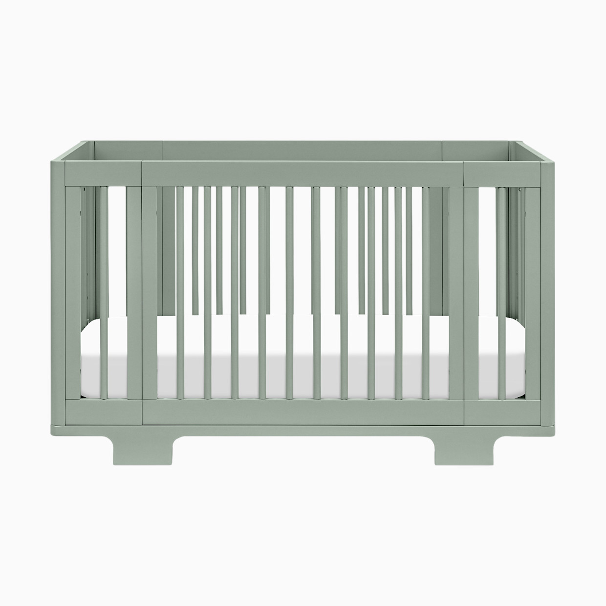 babyletto Yuzu 8-in-1 Convertible Crib with All-Stages Conversion Kits - Light Sage.