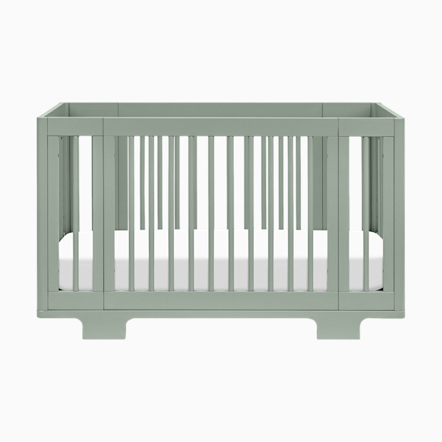 babyletto Yuzu 8-in-1 Convertible Crib with All-Stages Conversion Kits - Light Sage.