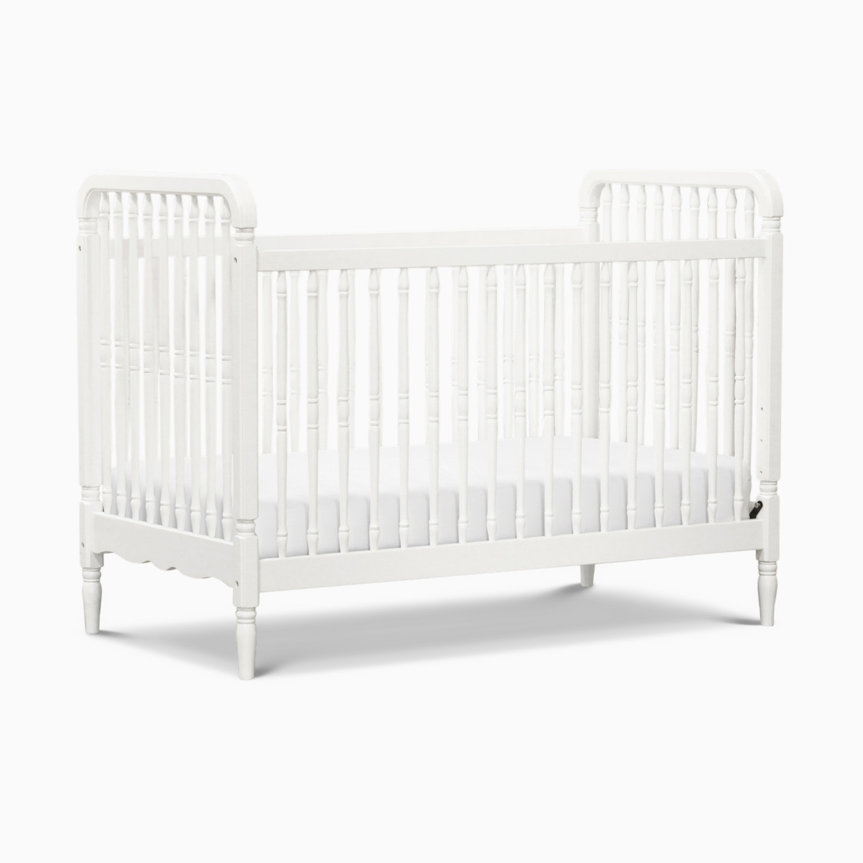 Namesake Liberty 3-in-1 Convertible Spindle Crib with Conversion Kit - Warm White.
