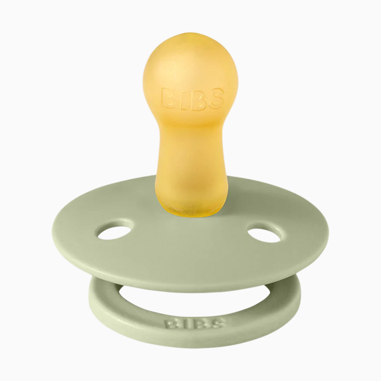 BIBS Studio Pin Colour Natural Rubber Pacificier (2-pack) - Sage, Size 2.
