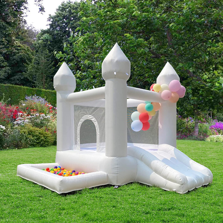 Wayfair Connsann Bounce House with Slide and Ball Pit.