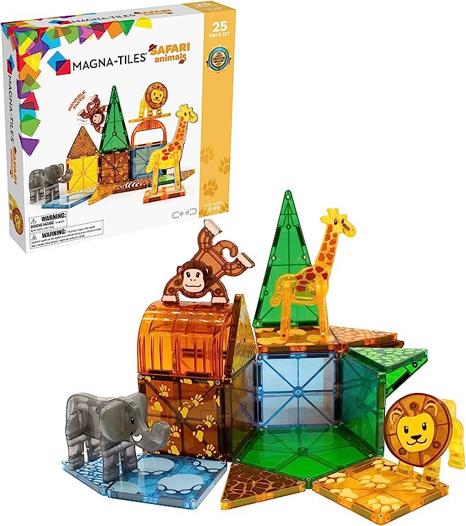 MAGNA-TILES Safari Animals Magnetic Set.