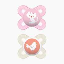 MAM Original Start Matte Baby Pacifiers, Binky for 0-3 Months, BPA-Free Silicone Nipple, Easy to Clean, Best for Newborn Babies, Developed with Medical Experts, 2 Count Binkies with Sterilizer Case